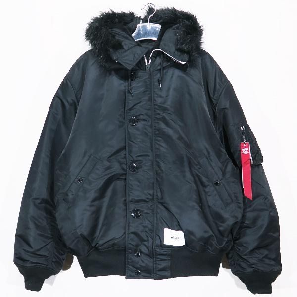 Wtaps x ALPHA INDUSTRIES N-2B Core Spec / Jacket / Nylon. Twill. "Black"