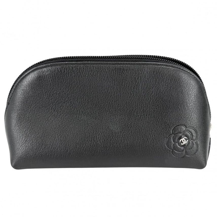 C (やや傷や汚れあり)】CHANEL シャネル ポーチ カメリア ココマーク C (やや傷や汚れあり)】CHANEL シャネル ポーチ カメリア ココマーク