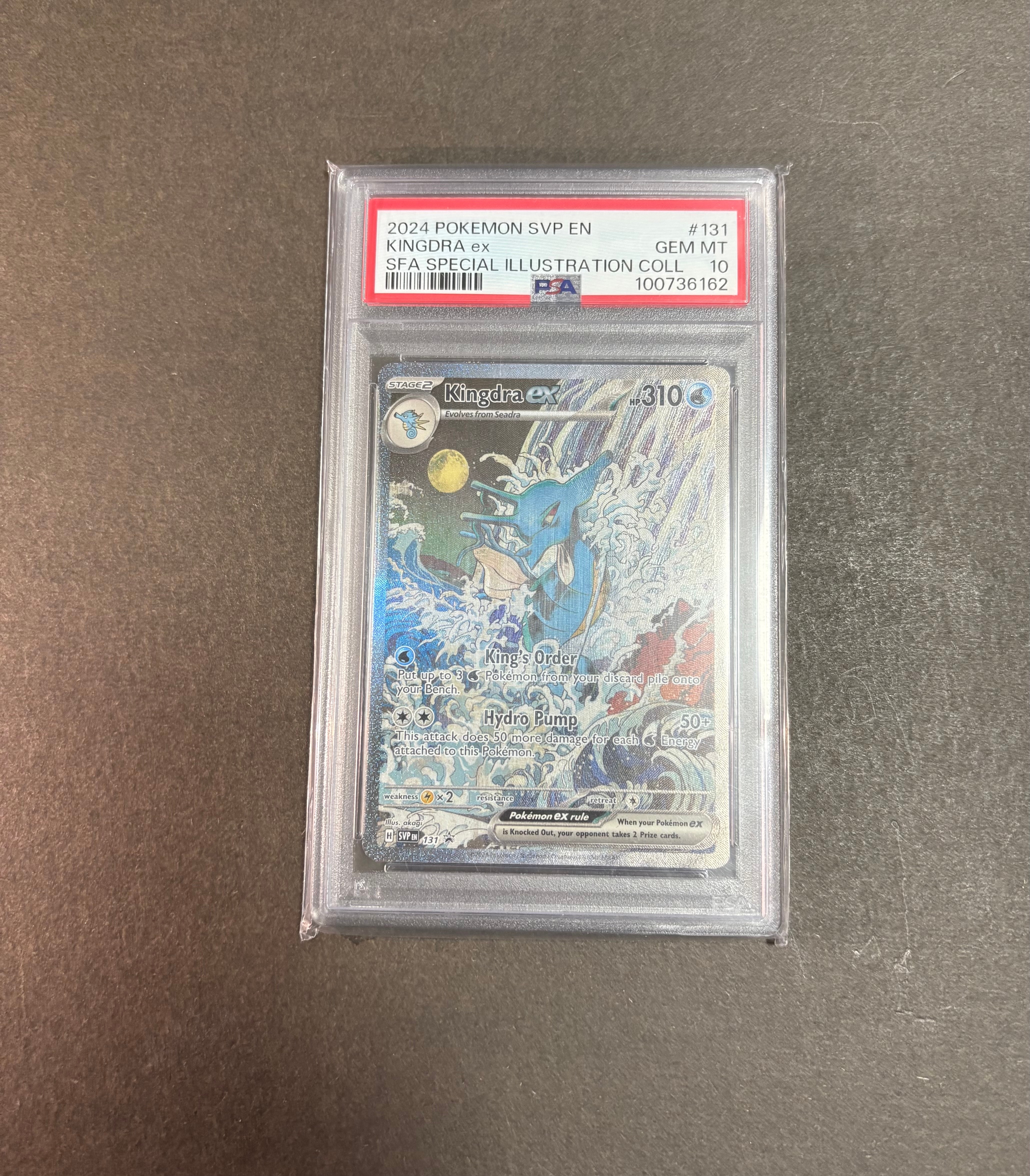 PSA10】キングドラex P [SVP EN 131]【英語版】(スカーレット