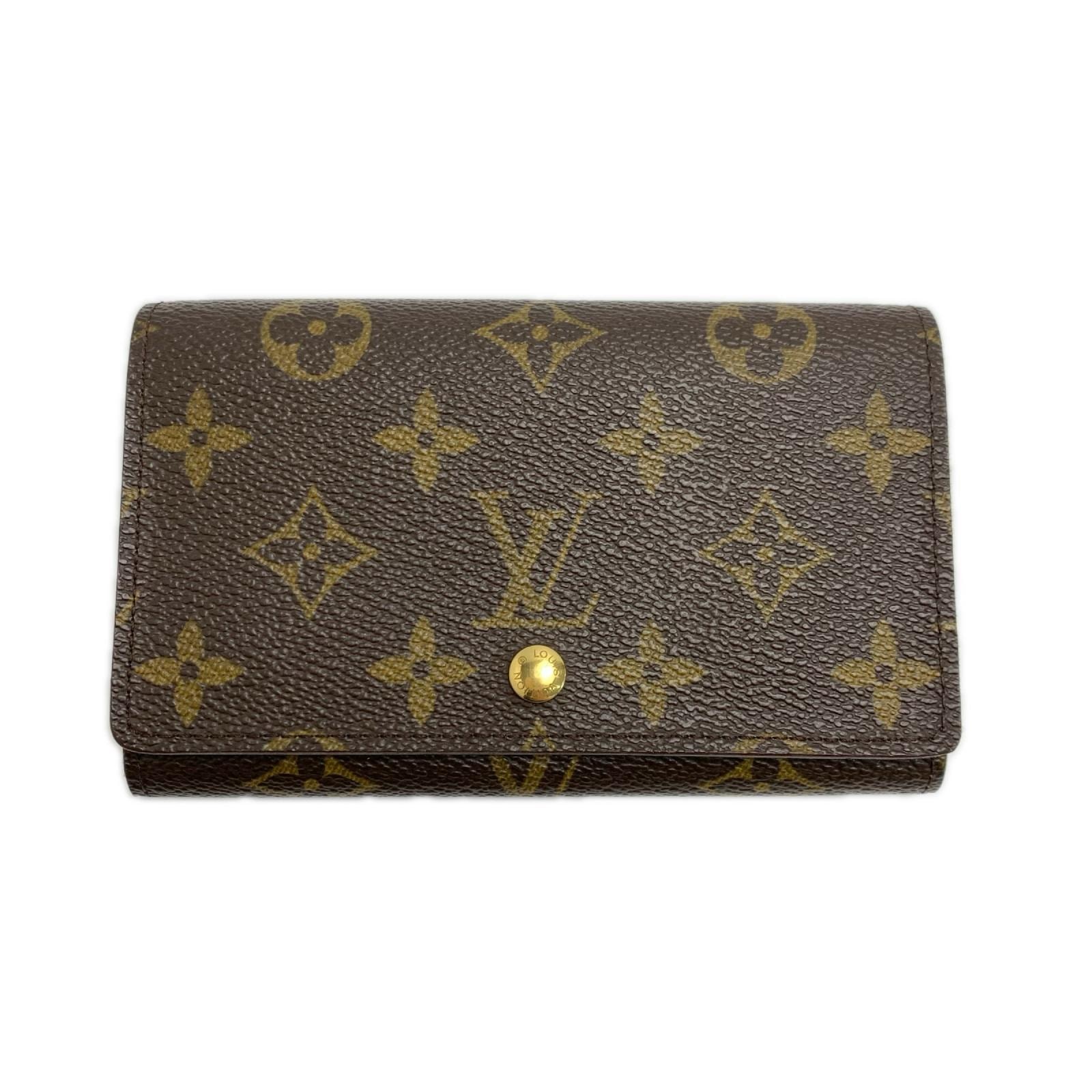 LOUIS VUITTON ルイヴィトン モノグラム ポルトモネ ビエ トレゾール M61730 2つ折り財布
