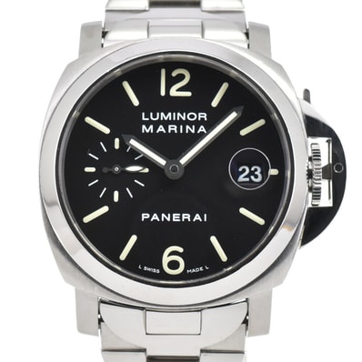 値下 パネライ PANERAI PAM00050 ルミノール マリーナ スモールセコンド デイト 自動巻き メンズ 良品 箱・保証書付き A#142289