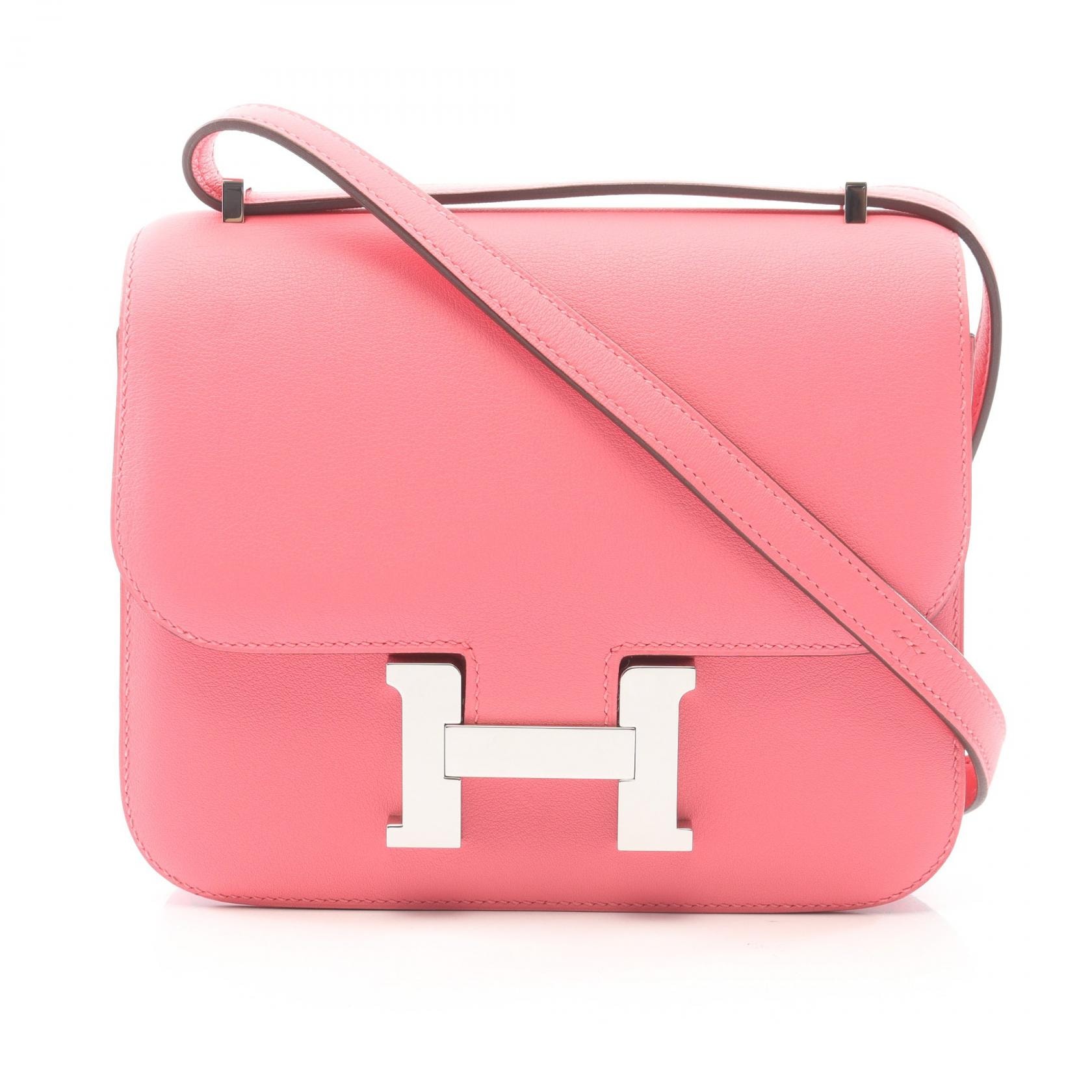 エルメス HERMES コンスタンス3 ミニ ショルダーバッグ バッグ レザー カーフ(牛革) ヴォースイフト ヴォースイフト ローズアザレ A刻印(2017年製造) レディース ピンク系 【中古】