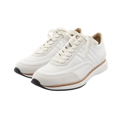 エルメス HERMES イージー スニーカー 靴 レザー スウェード ホワイト メンズ ホワイト系 【中古】
