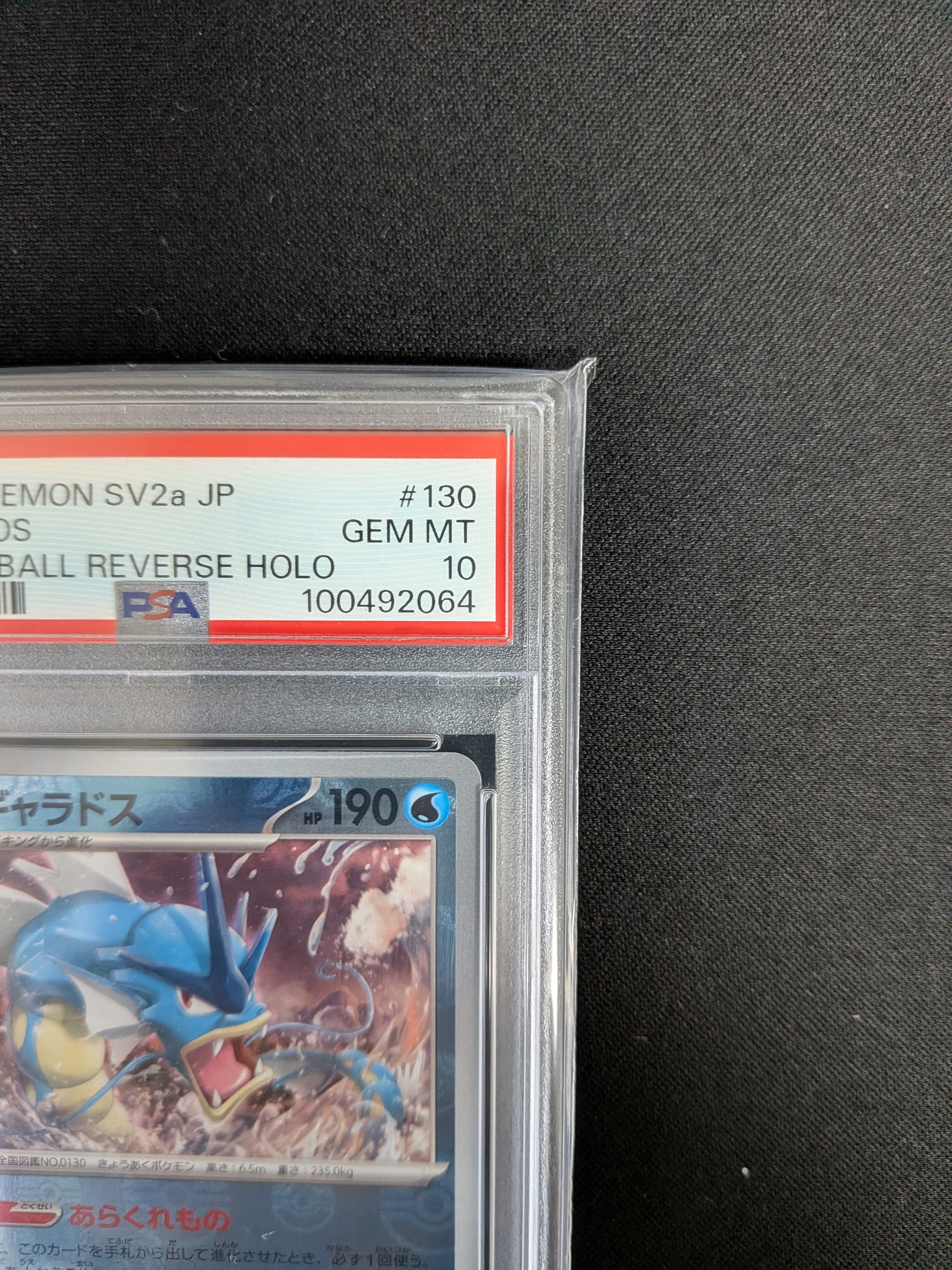 PSA10】ギャラドス R: マスターボールミラー[SV2a 130/165](強化拡張