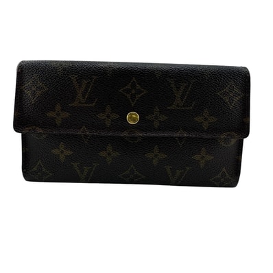 ルイヴィトン LOUIS VUITTON 長財布 モノグラム ポルトフォイユインターナショナル M61215 ヤケ