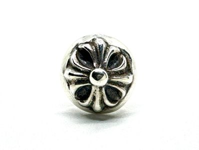 Chrome Hearts Cross Ball Stud Earrings "Silver"