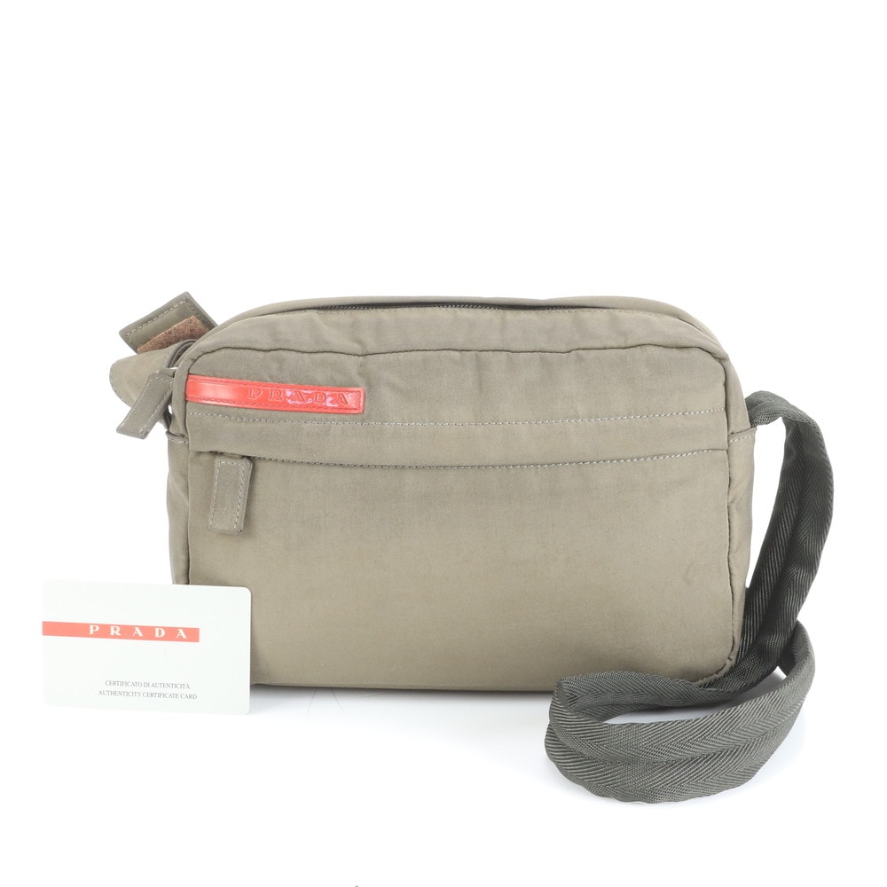 ■美品 プラダ スポーツ カーキ B9147 ショルダーバッグ