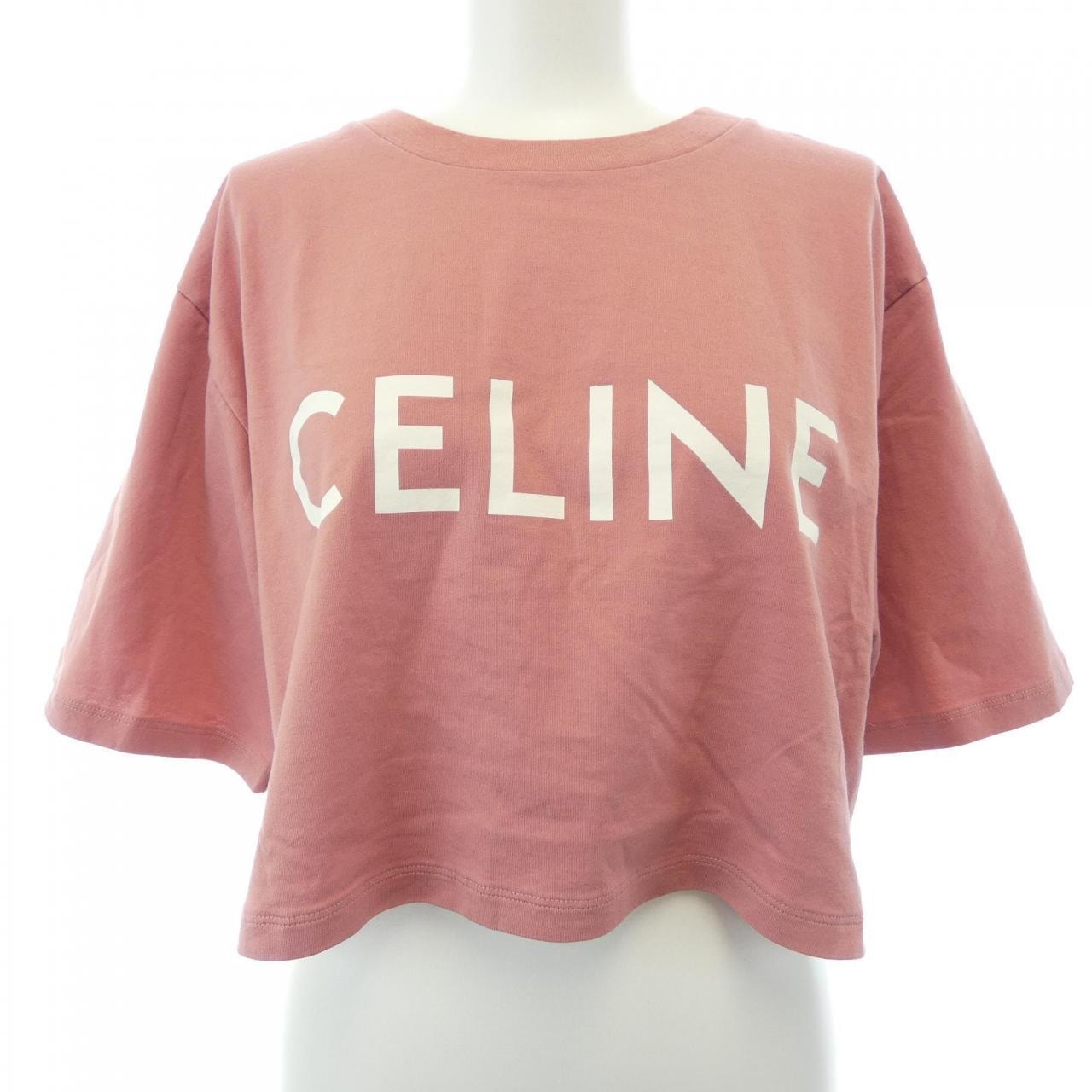 セリーヌ CELINE CELINEプリント クロップドTシャツ 2X761671Q Tシャツ