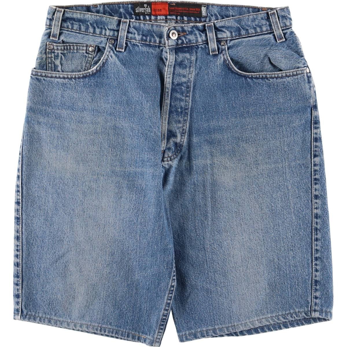 古着 90年代 リーバイス Levi's SILVER TAB シルバータブ LOOSE ルーズ デニムショーツ ハーフパンツ USA製 メンズw35相当 ヴィンテージ/eaa555489
