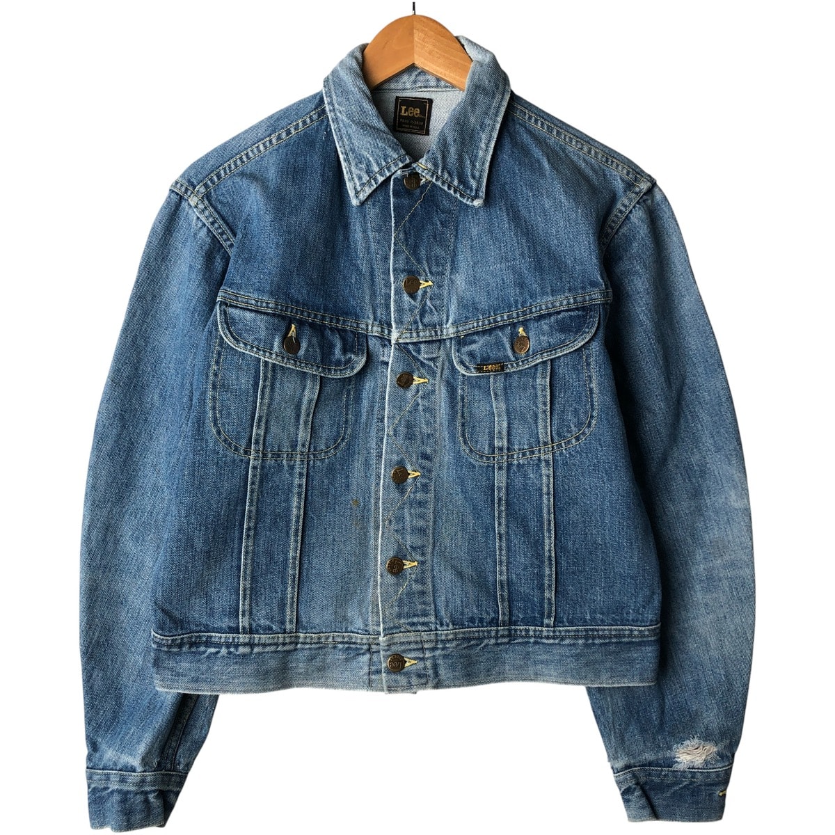 古着 80年代~ リー Lee デニムジャケット Gジャン USA製 メンズM相当 ヴィンテージ/eaa603655
