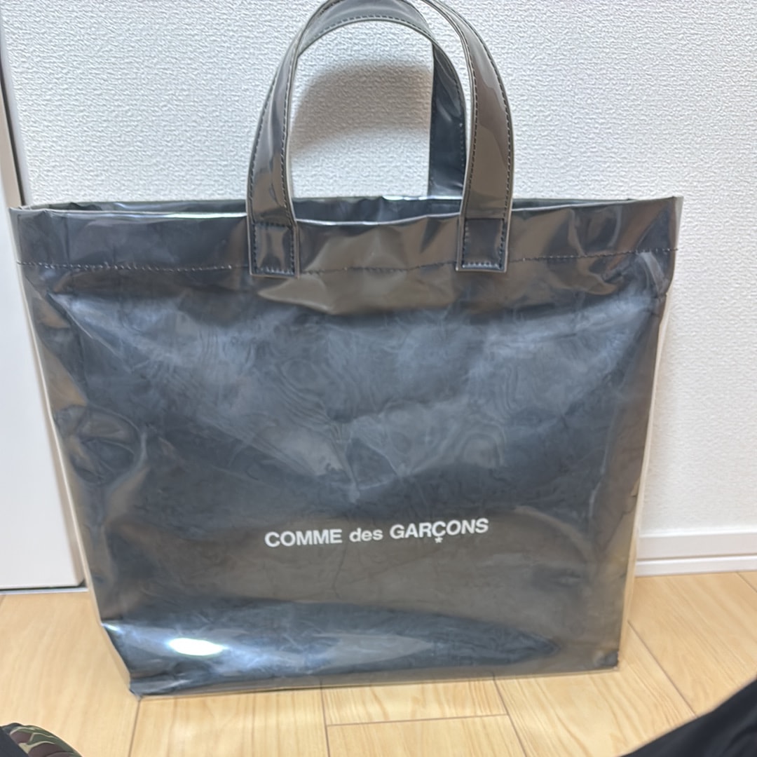 コムデギャルソン　ブラックマーケット　PVCトートバッグ コムデギャルソン ブラックマーケット トートバッグ PVC ブラック GO-K