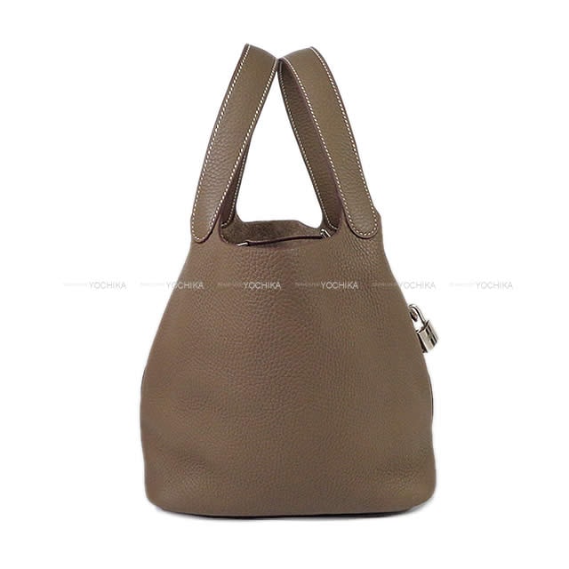 【恵比寿明治通り店】HERMES エルメス ハンドバッグ ピコタンロック 22 MM エトープ (エトゥープ) トリヨンクレマンス シルバー金具 K刻印 新品