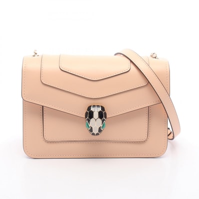 ブルガリ BVLGARI セルペンティ フォーエバー スモール ショルダーバッグ バッグ レザー レディース ピンク系 【中古】