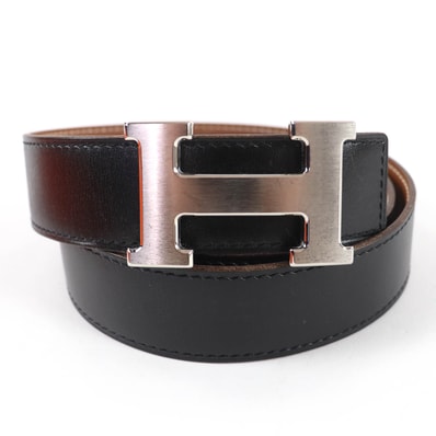 美品 エルメス ベルト ブラック レディース 75