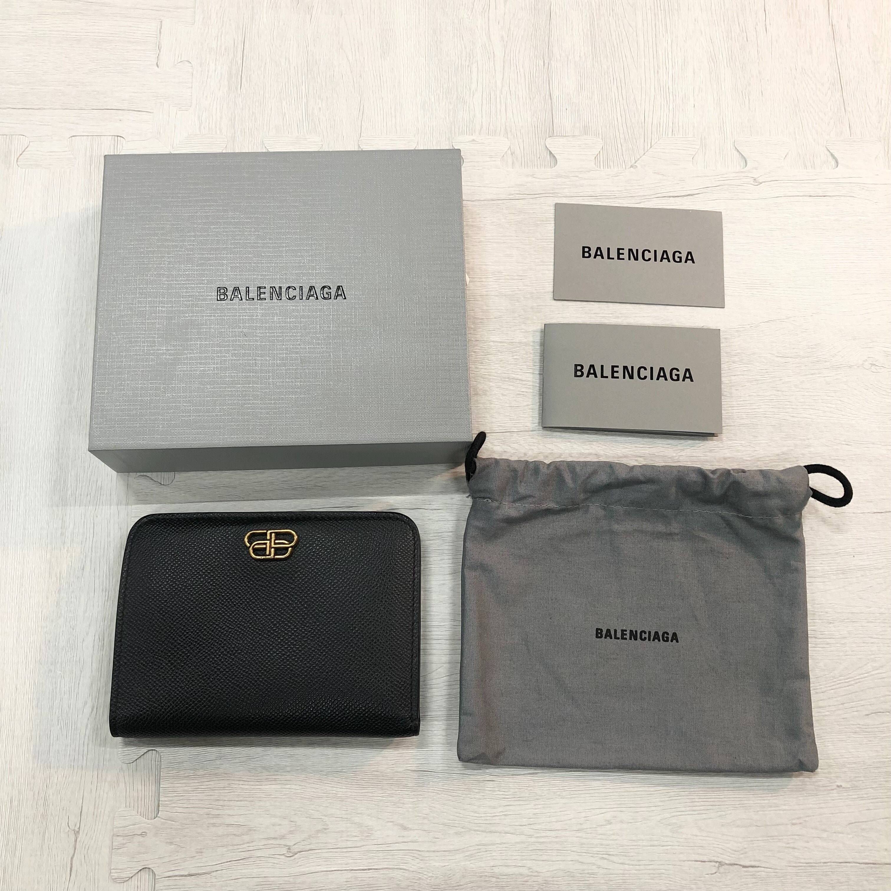 BALENCIAGA Two-Fold Wallet "Black"