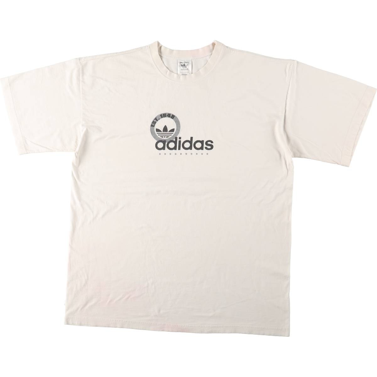 古着 アディダス adidas ロゴプリントTシャツ メンズXL相当/eaa672759