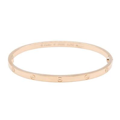 カルティエ CARTIER ラブブレス SM ブレスレット アクセサリー K18PG(ピンクゴールド) レディース ゴールド系 B6079017 【中古】