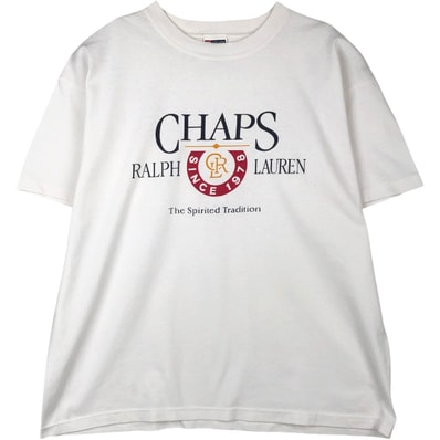 古着 ラルフローレン Ralph Lauren CHAPS チャップス 半袖 ロゴTシャツ メンズXL相当/eaa621667