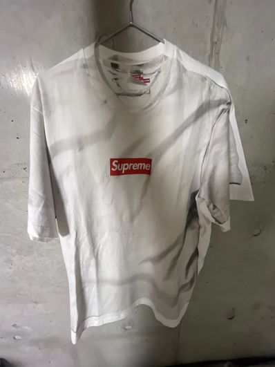 Supreme x MM6 Maison Margiela Box Logo Tee "White"