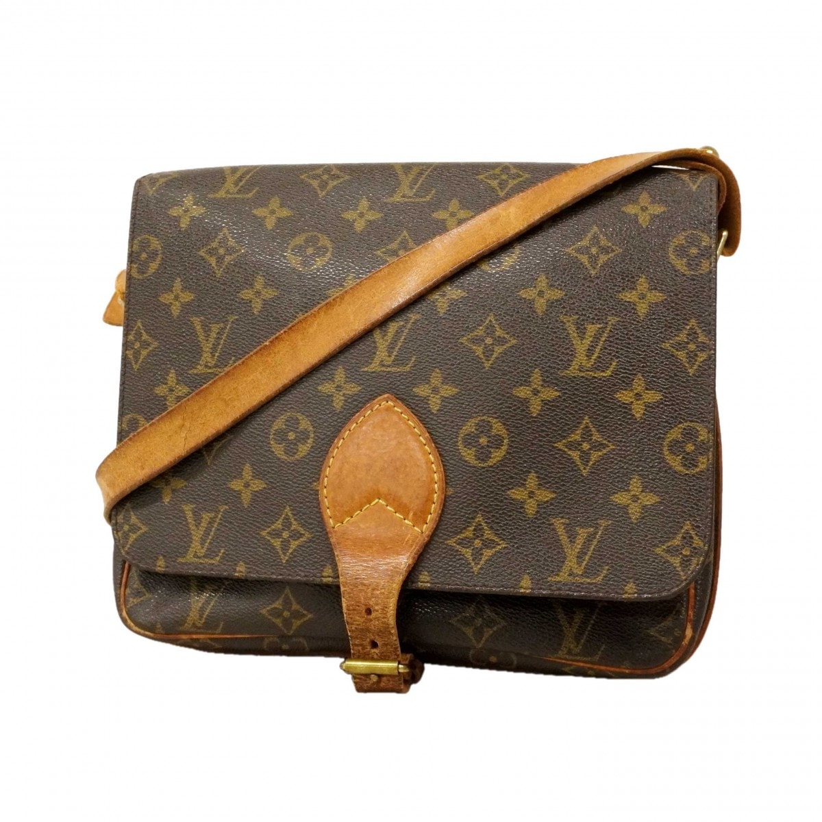 【6dc2543】ルイヴィトン ショルダーバッグ モノグラム カルトシエールGM M51252 ブラウン【中古】レディース