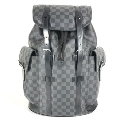 ルイヴィトン LOUIS VUITTON クリストファーMM クリストファー MM N41379 ダミエグラフィット カバン バックパック リュックサック ダミエグラフィットキャンバス ブラック