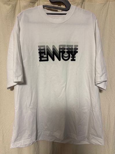 ENNOY Electric Logo Gradation ss Tee "White"