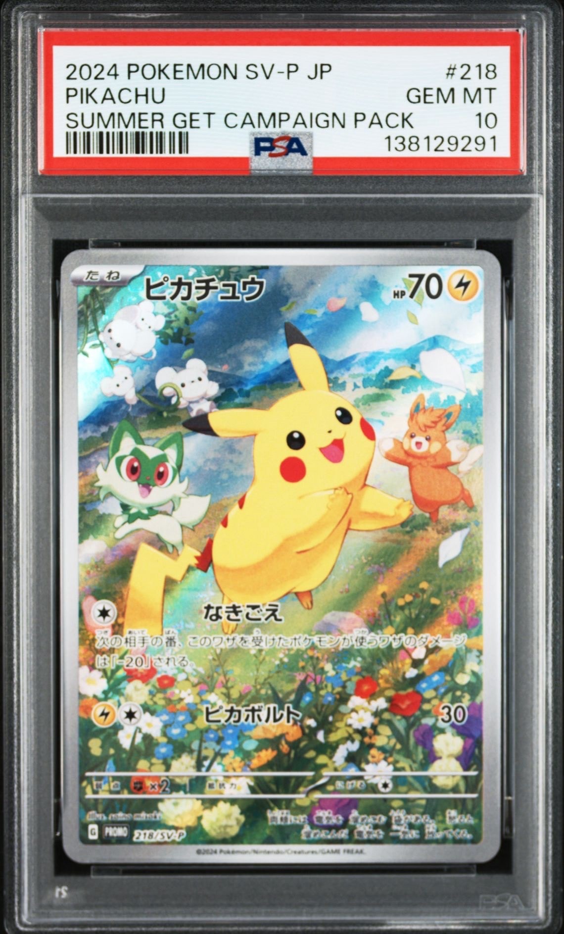 ピカチュウ P [SV-P 218](プロモカードパック「ポケカの夏がキタ!プロモカードGetキャンペーン!」)