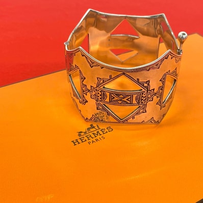 HERMES エルメス トゥアレグ ブレスレット シルバー925 バングル シルバー
32283
