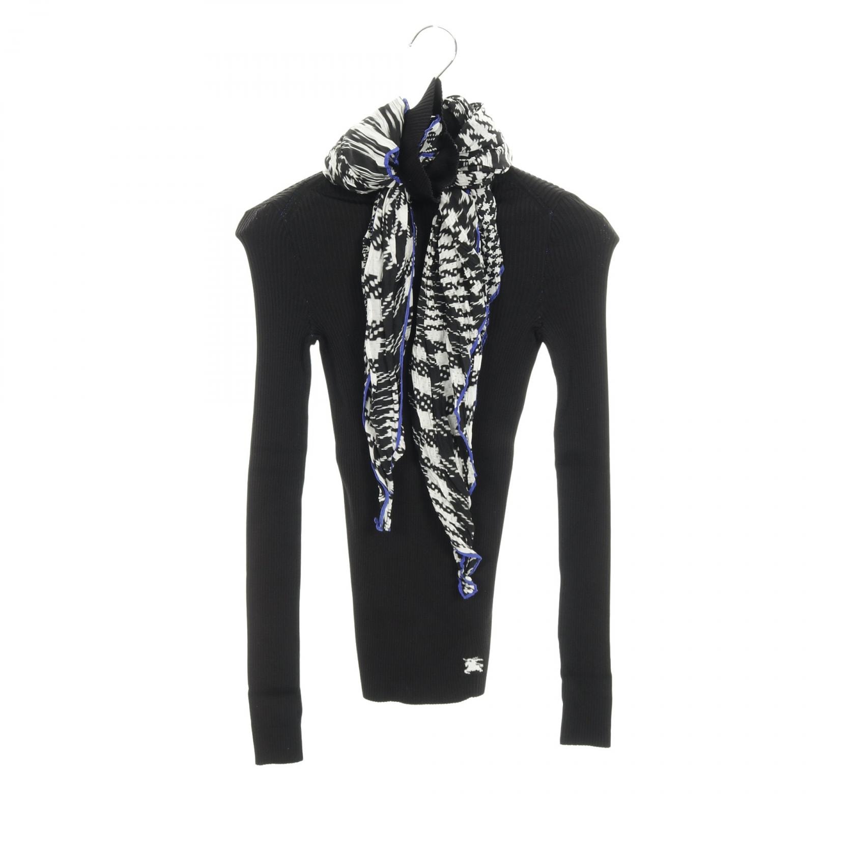 バーバリー BURBERRY ニット 衣料品 トップス ビスコース レディース ブラック系 【中古】