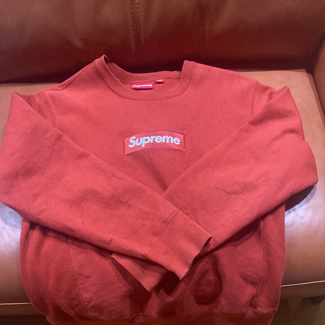 Supreme Box Logo Crewneck Sweatshirt "Rust" (18FW)