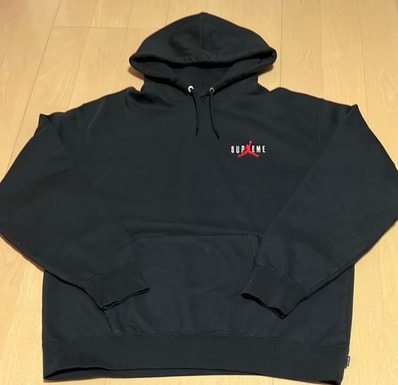 Supreme x Jordan Hooded Sweatshirt "Black"