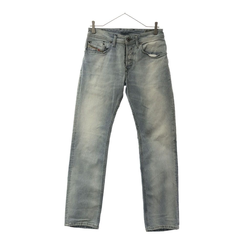 DIESEL ヒッコリー ストレートデニムパンツ