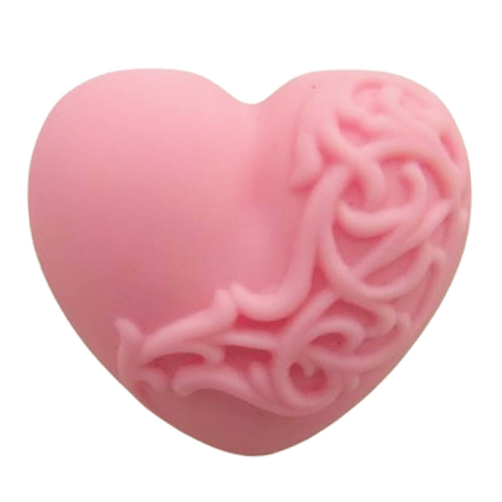 CHROME HEARTS クロムハーツ(原本無) リング HEART PLSTC RING ラバー ハート リング ピンク系 JP15号【中古】