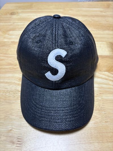 Supreme Raffia S Logo 6-Panel "Black"