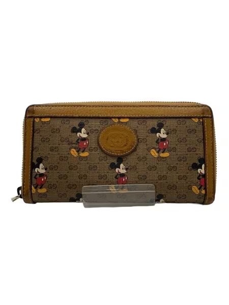 GUCCI x Disney GG Supreme Mickey Mouse Zip Around Wallet