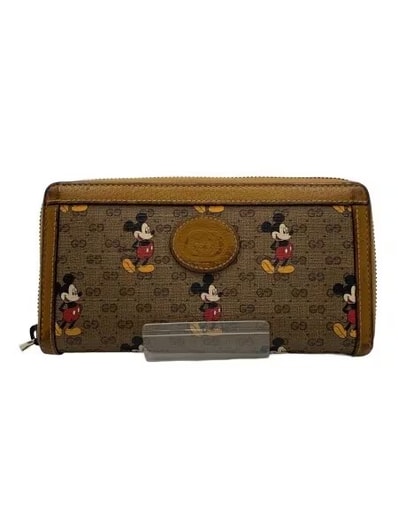 GUCCI x Disney GG Supreme Mickey Mouse Zip Around Wallet