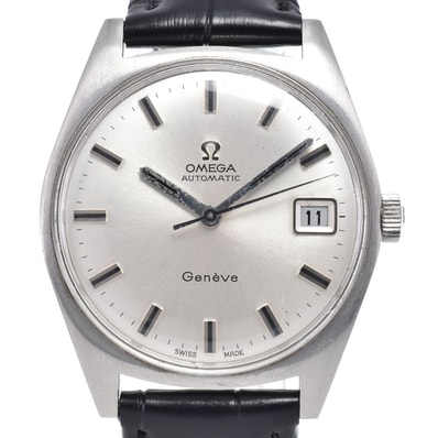 オメガ OMEGA 166.041 ヴィンテージ ジュネーブ 34mm Cal.565 シルバー 自動巻き メンズ 腕時計 L#147415