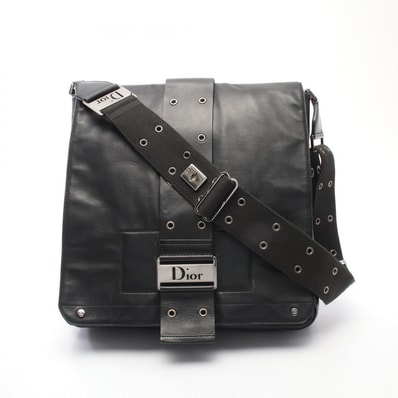 ディオール Dior ストリートシック ショルダーバッグ バッグ レザー メンズ ブラック系 【中古】