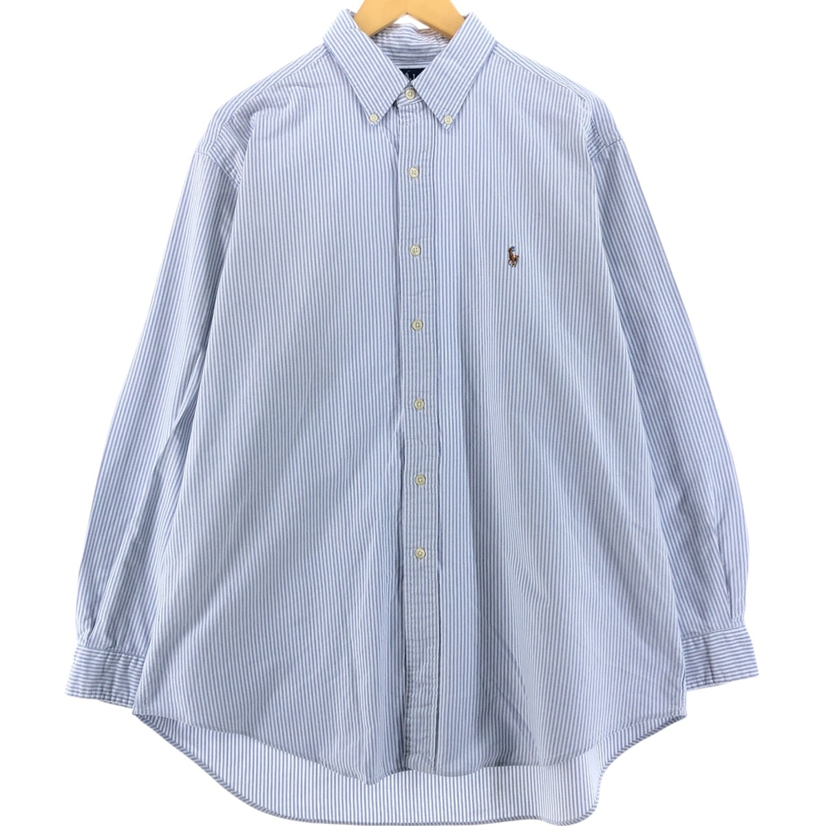 古着 ラルフローレン Ralph Lauren YARMOUTH 長袖 ボタンダウンストライプシャツ メンズXL相当/eaa536466