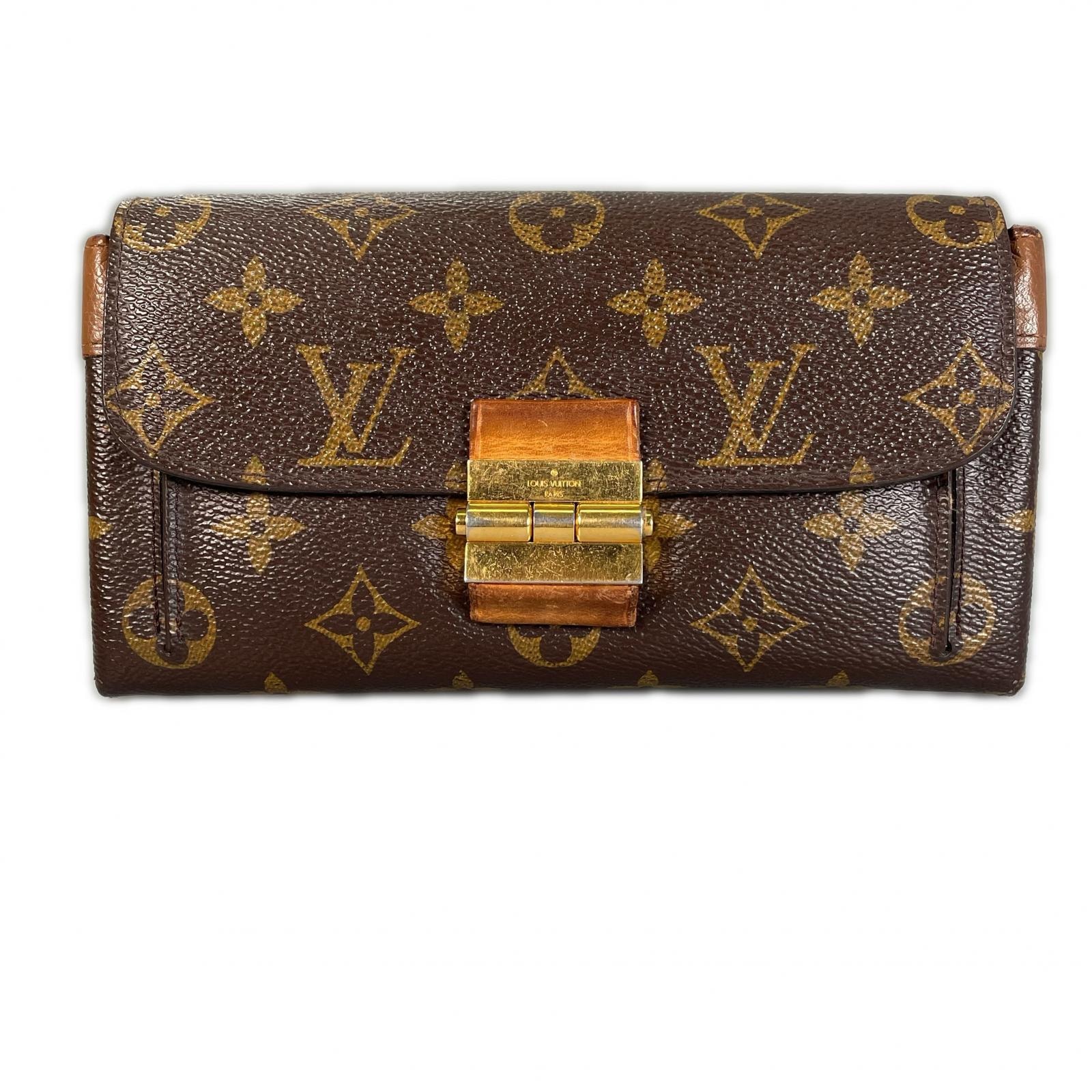 LOUIS VUITTON ルイ・ヴィトン ポルトフォイユエリゼ M60414 長財布 ブラウン ユニセックス【中古】