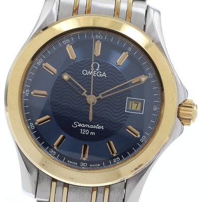 オメガ OMEGA シーマスター120 デイト クォーツ メンズ _934531