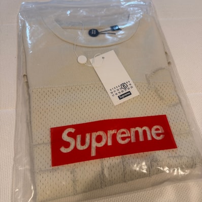 Supreme x MM6 Maison Margiela Cotton Football Jersey "White"
