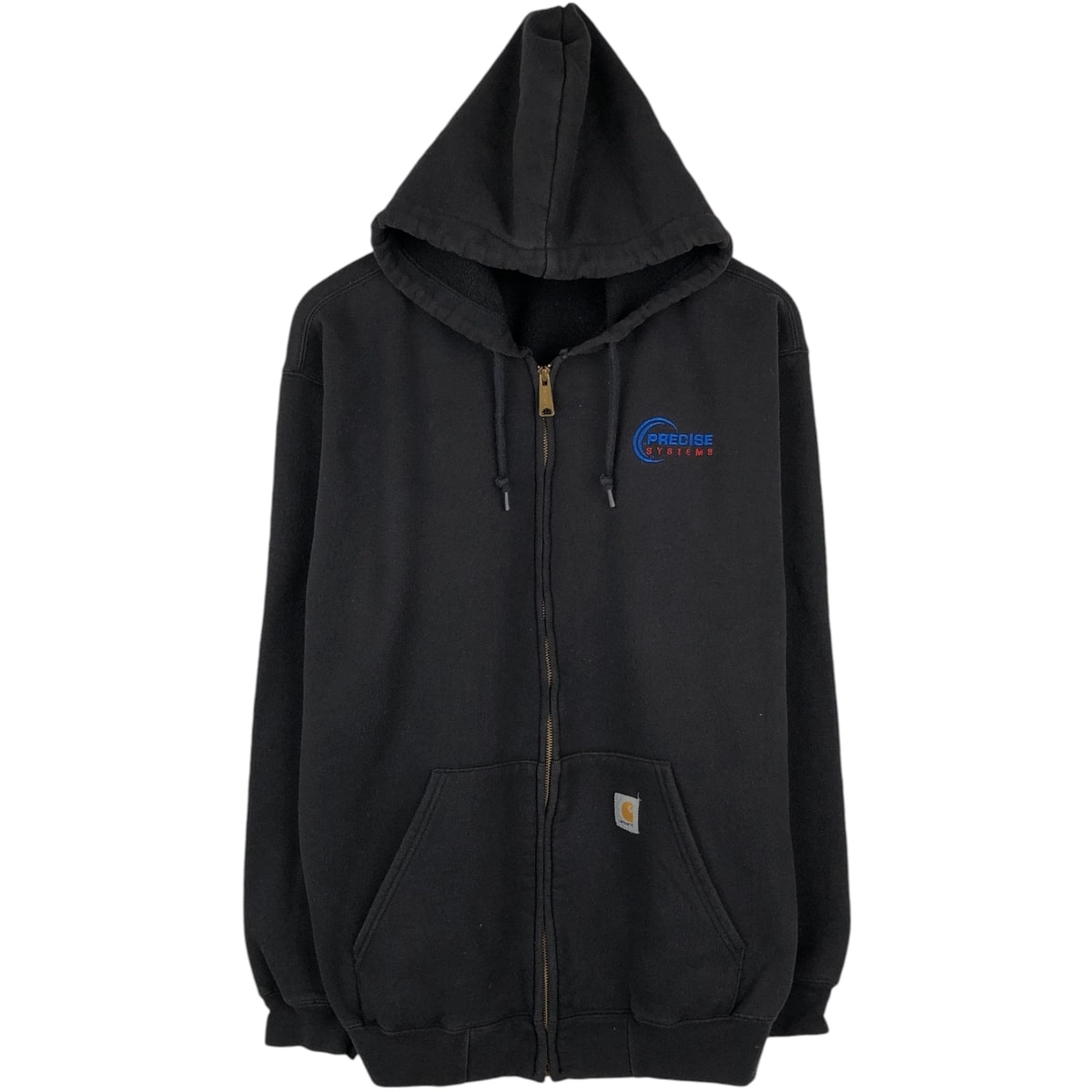 古着 カーハート Carhartt Precise Systems アドバタイジング スウェットフルジップパーカー メンズL相当/eaa671766