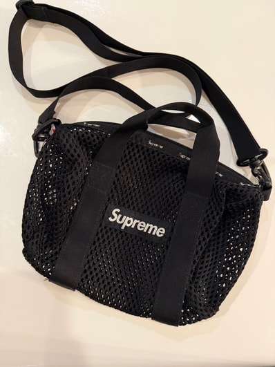 Supreme Mesh Mini Duffle Bag "Black" (23SS)