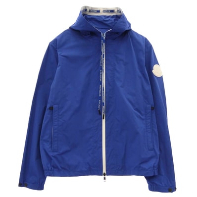 MONCLER モンクレール ナイロンジャケット G10911A75000 54A91 モンクレールジャパンタグ CARLES GIUBBOTTO ラバーロゴワッペン ナイロンジャケット マウンテンパーカー ブルー系 3【中古】