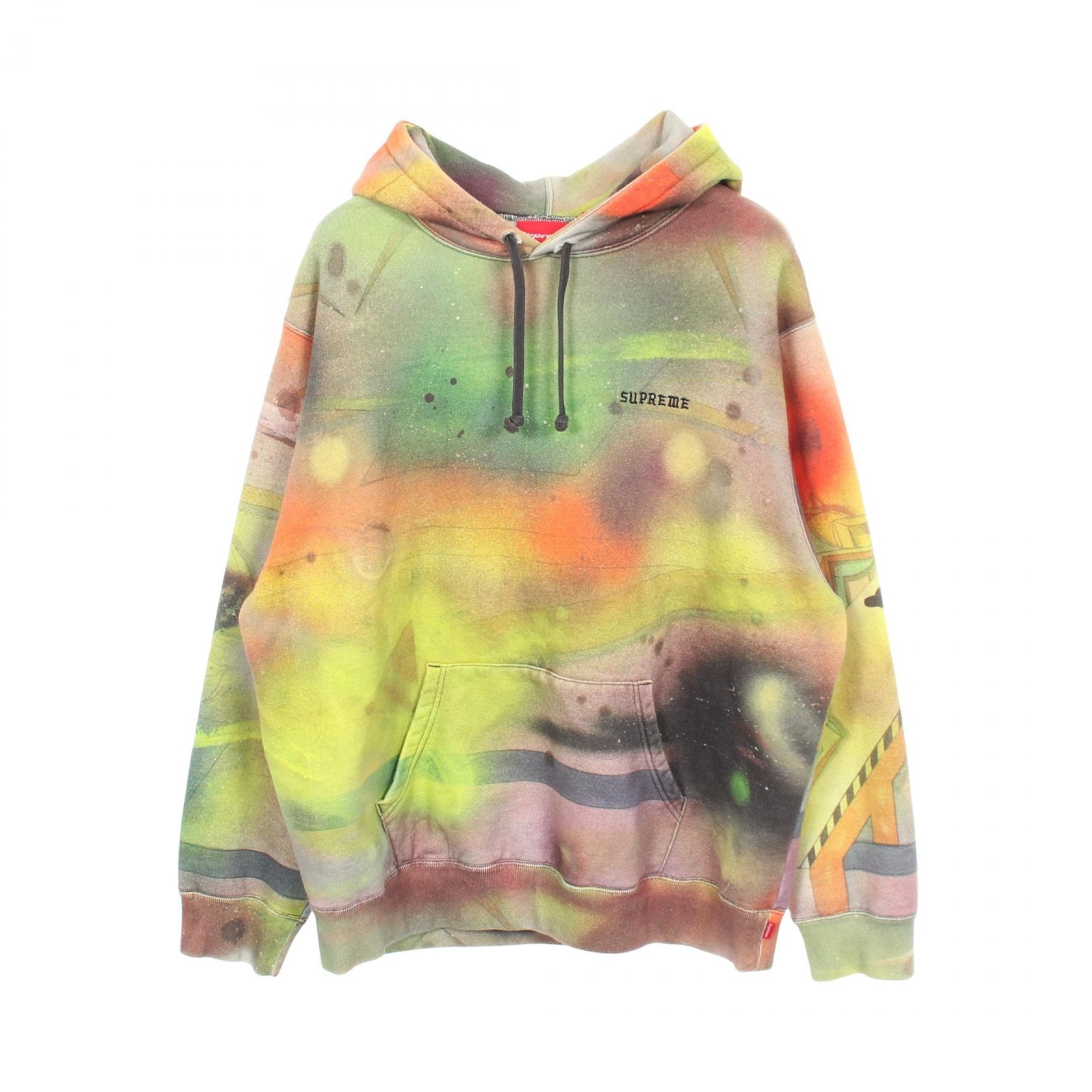 シュプリーム Supreme Rammellzee Hooded Sweatshirt グラフィックプリント 裏起毛 パーカー 衣料品 トップス コットン メンズ マルチカラー 【中古】