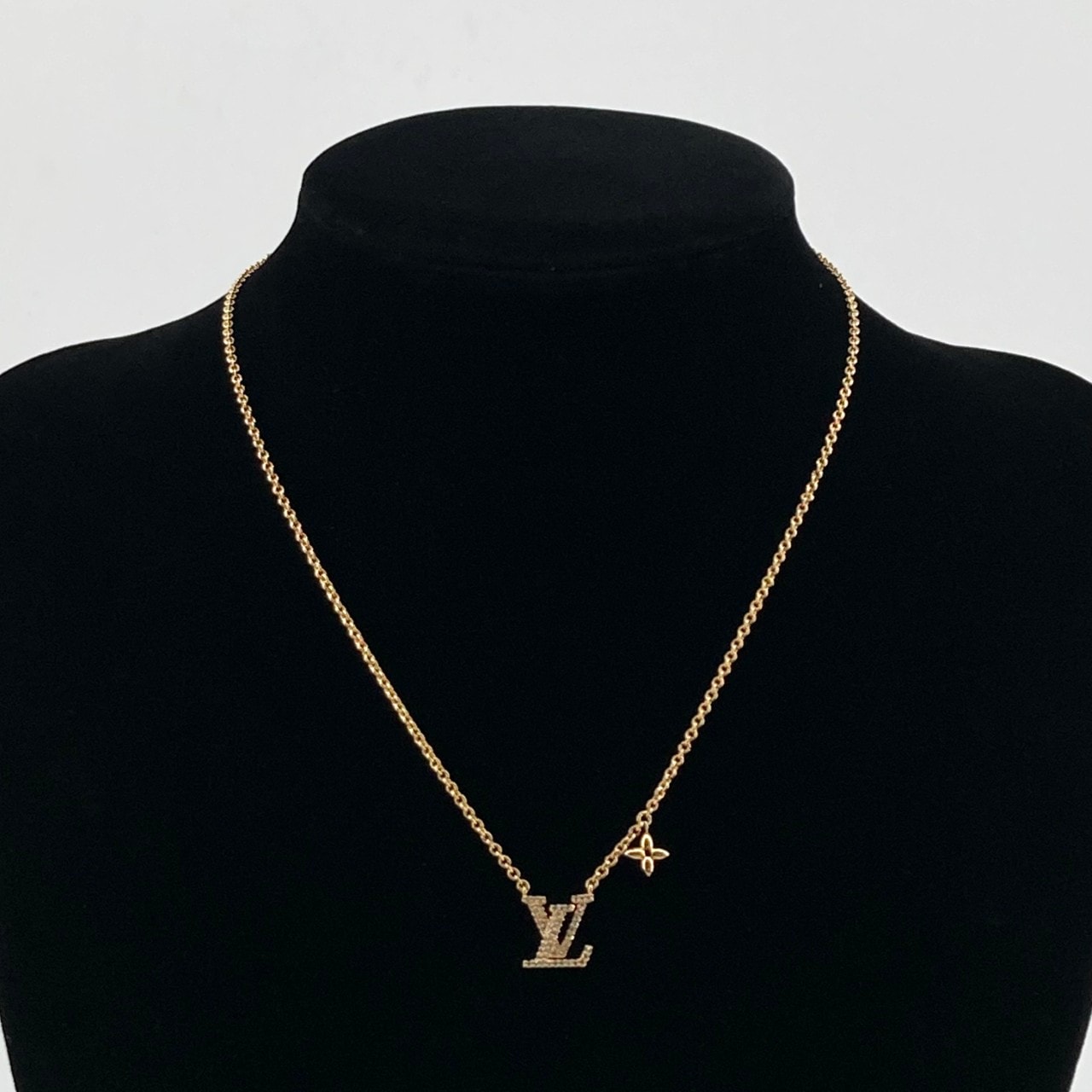 LOUIS VUITTON(ルイ・ヴィトン) LV アイコニック ストラス付  M00596 ネックレス ゴールド