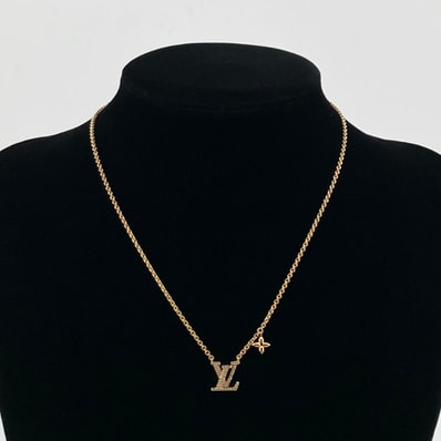 LOUIS VUITTON(ルイ・ヴィトン) LV アイコニック ストラス付 M00596 ネックレス ゴールド
