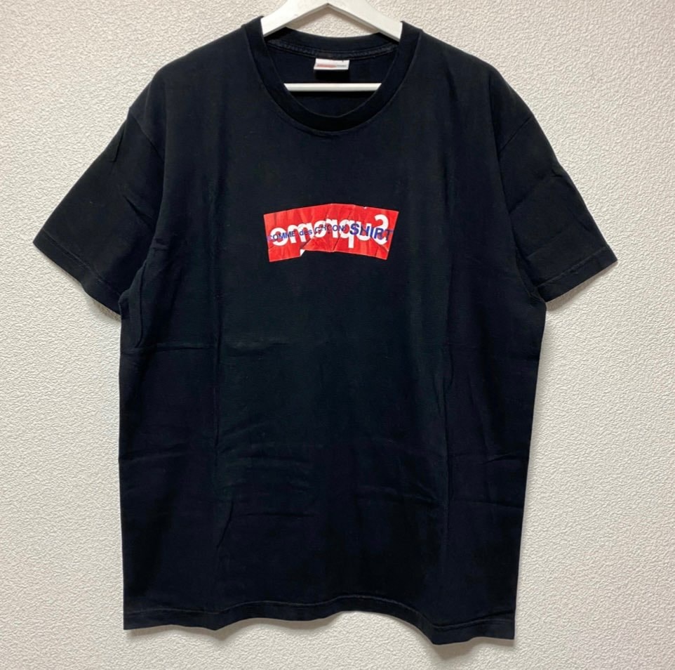 Supreme COMME des GARCONS SHIRT Box Logo Tee "Black"