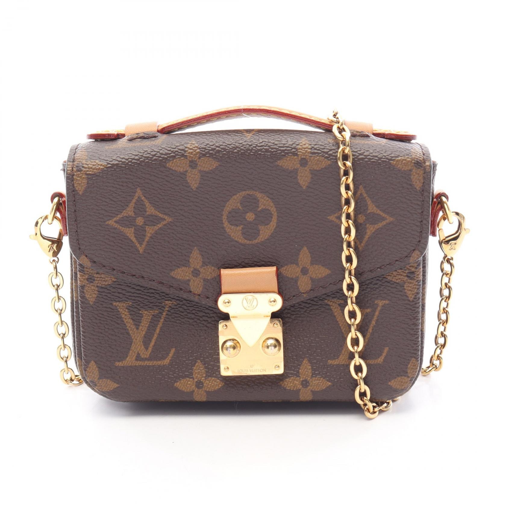 ルイ・ヴィトン LOUIS VUITTON ミクロ メティス モノグラム 2WAY ハンドバッグ バッグ PVCコーティングキャンバス レザー モノグラム レディース ブラウン系 M81267 【中古】
